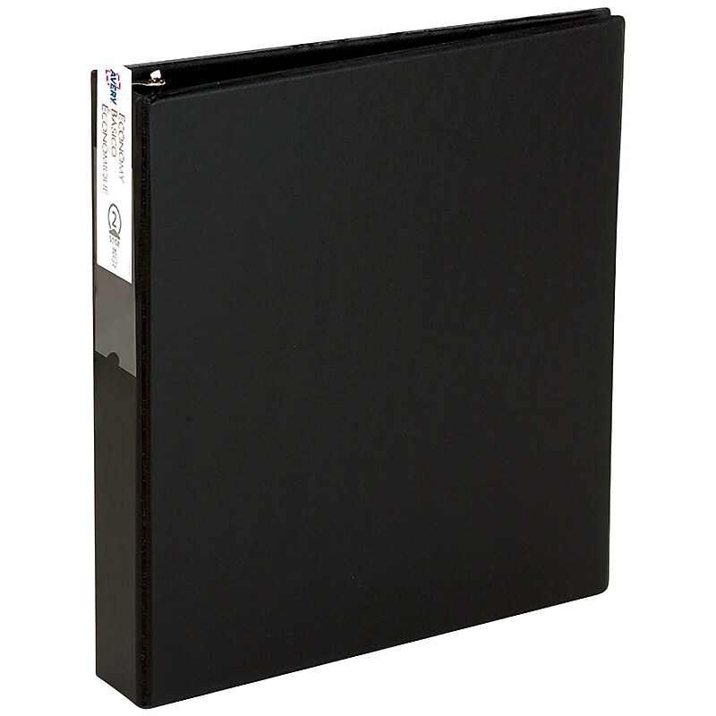 Avery 3" 3-Ring Non-View Binders, Black (04601) image 1