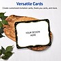 Avery Rectangle Rounded Corners Matte Blank Card, White, 20/Pack (19479370893)~#|#~418AAB0B-DC6A-423F-99B2B73F06061B61_sc7
