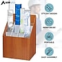 AdirOffice 12-Slot Roll File Box, 22" x 15" x 12", Walnut, 2/Pack (627-2PK)~#|#~418AD17A-4659-4B80-807929AADA904171_sc7