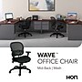 HON Wave Mesh Mid-Back Chair, Synchro-Tilt, Adjustable Arms, Black Sandwich Mesh (BSXVL712MM10)~#|#~418BBF0D-A9CA-4832-9AE98B04F921A518_sc7
