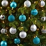 Nearly Natural Holiday Shatterproof Blue Christmas Tree Ornament Set, 60mm, 101/Set (D1002-BL)~#|#~418D3551-367A-4ACB-B5B3640D1C7BEBAB_sc7