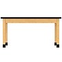Diversified Woodcrafts Perpetulab Rectangular Science Lab Table, 60" x 24", Oak (P7606K30N)~#|#~418D8C4B-B28B-46EA-886852C7C70C5402_sc7