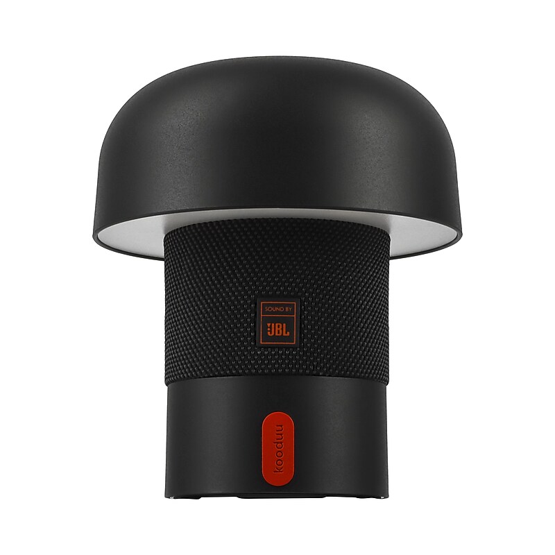 Kooduu Sensa Play Mini 6.25" LED Speaker Lamp with USB Port, Black (1206-01) image 1