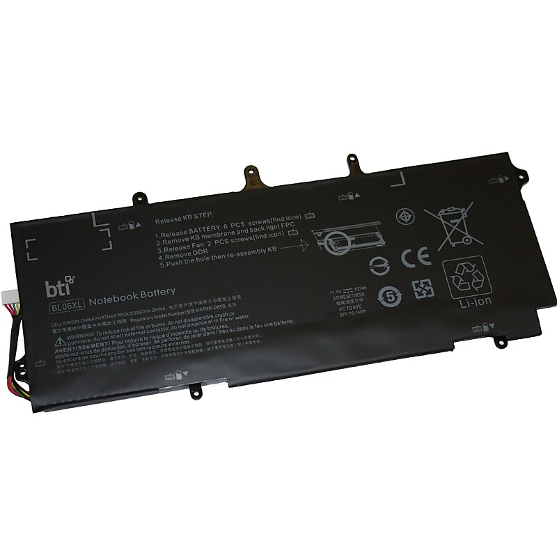 Battery Technology Li-Ion Replacement Battery for HP Elitebook Folio 1040, 3783mAh (722297-005-BTI) image 1