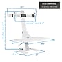 Mount-It! Electric Standing Desk Converter with Dual Monitor Mount, White (MI-7952WHT)~#|#~419C0281-6B8D-402B-949AB1A99C1904A9_sc7