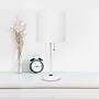 Simple Designs 19.5" LED Table Lamp, White (LT2024-WOW-CCLB)~#|#~419D875B-9DF5-44C2-AACE5CD0BACCB42A_sc7
