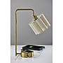 Adesso Dover Supercharger Incandescent Desk Lamp, 22.25"H, Antique Brass/Off-White (2616-21)~#|#~41A084CC-786A-4665-97DC51BD560CF681_sc7