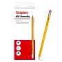 Staples Pre-Sharpened Wooden Pencil, 2.2mm, #2 Medium Lead, 30/Pack (ST63547)~#|#~41A46FE1-8BED-45B2-A344BC145848A49A_sc7
