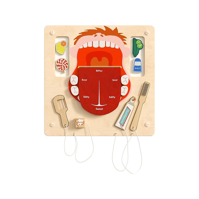Flash Furniture Bright Beginnings Dental Hygiene STEAM Wall Activity Board (MK-ME10346-GG) image 1