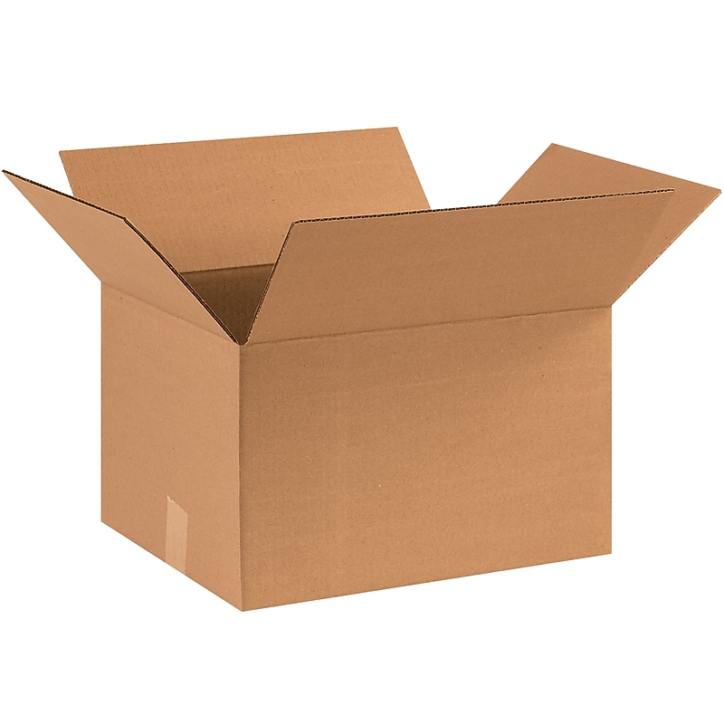 16" x 13" x 10" Shipping Boxes, 32 ECT, Brown, 25/Bundle (161310) image 1