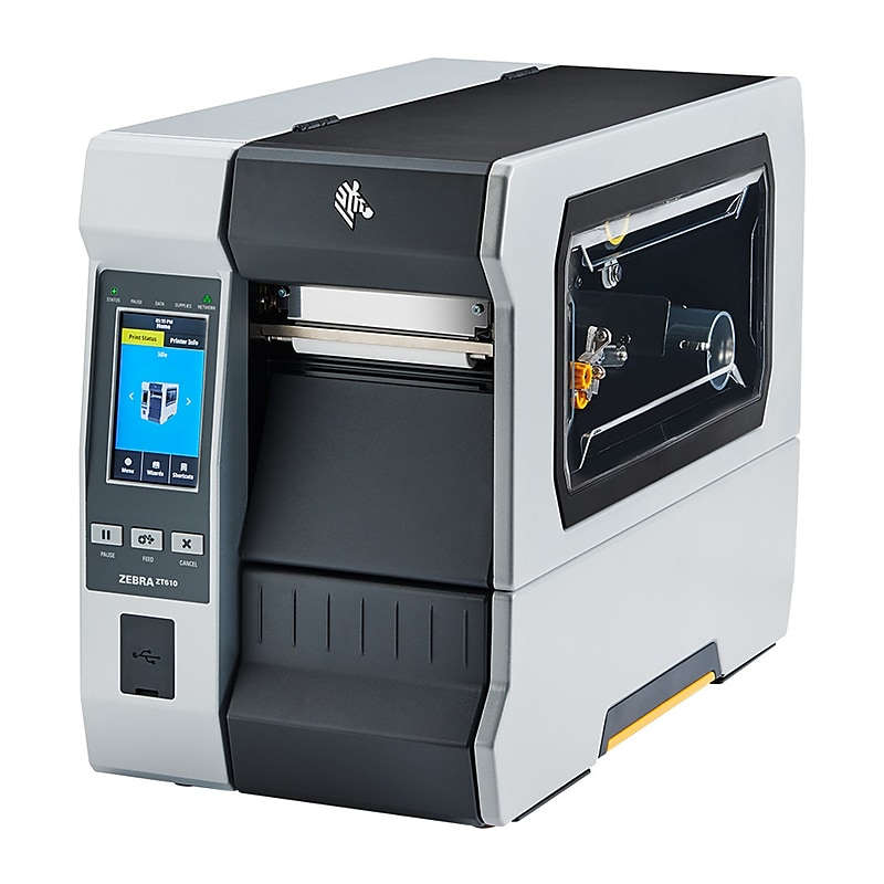 Zebra ZT61046-T0101A0Z ZT610 Direct Thermal/Thermal Transfer Label Printer, Serial/Ethernet/USB/Bluetooth, Silver image 1