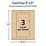 Avery Matte General Use Blank Cards, Kraft Brown, 30/Pack (95338)~#|#~41A91F29-F4E3-45BE-83655671154EB636_sc7