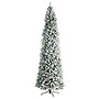 Nearly Natural 10-ft Slim Flocked Montreal Fir Artificial Christmas Tree with 800 Warm White LED Lights (T3314)~#|#~41AABB6D-613B-44DA-B7DDE3FBEFB95EE8_sc7