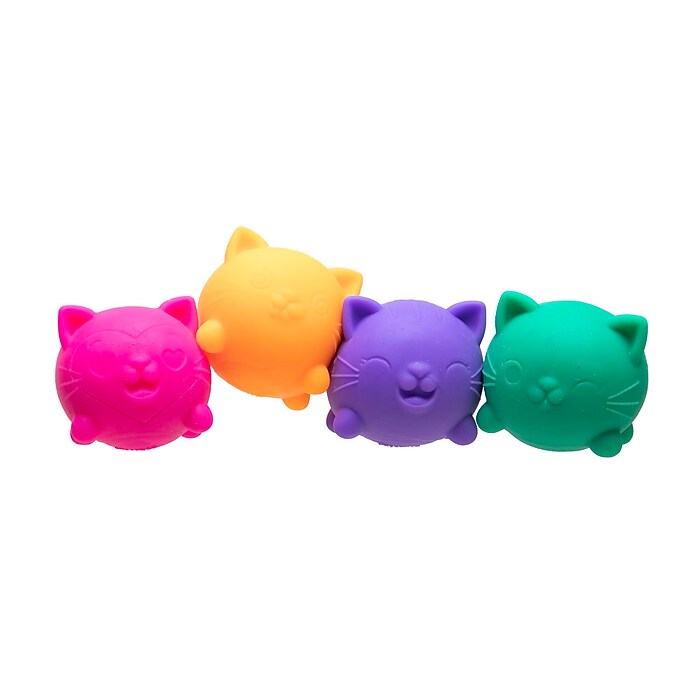 NeeDoh Teenie Cool Kittens, Assorted Colors, 4/Pack (MPCCTND