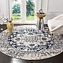 Safavieh Madison Collection 4' Round Indoor Area Rug, Machine Made, Cream/Navy (MAD603D-4R)~#|#~41BB23E8-5199-4799-8F54AFD87D1633C9_sc7