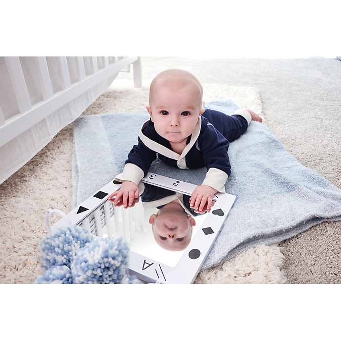 MIRROR9 ホワイト ブラック セット Nurture Smart Kids Mirror, White (NS-0900) | Staples