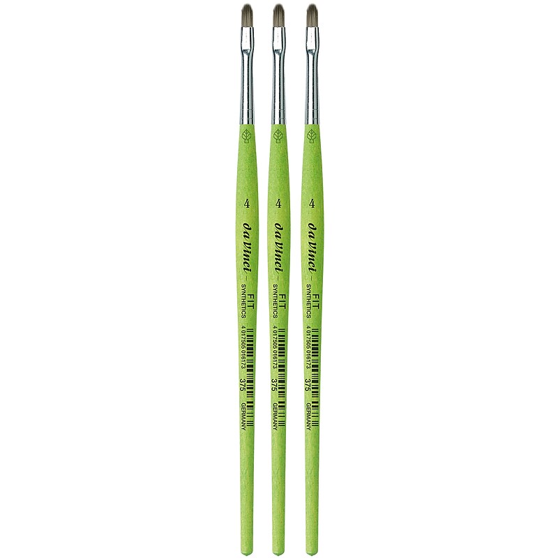 da Vinci FIT Synthetics Acrylic & Tempera Student Filbert Brush, 3 /Pack (DVXVA3754-3) image 1