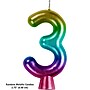 Creative Converting Metallic 3 Birthday Candles, Rainbow, 12/Pack (365107)~#|#~41C4AA4D-D2F0-4771-BECA6B9AF3F1E529_sc7