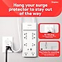 Staples TECH 8-Outlet 2-USB Port Surge Protector, 6', 2100 Joules, White (ST62775)~#|#~41C50433-865A-40AA-A975078415467164_sc7
