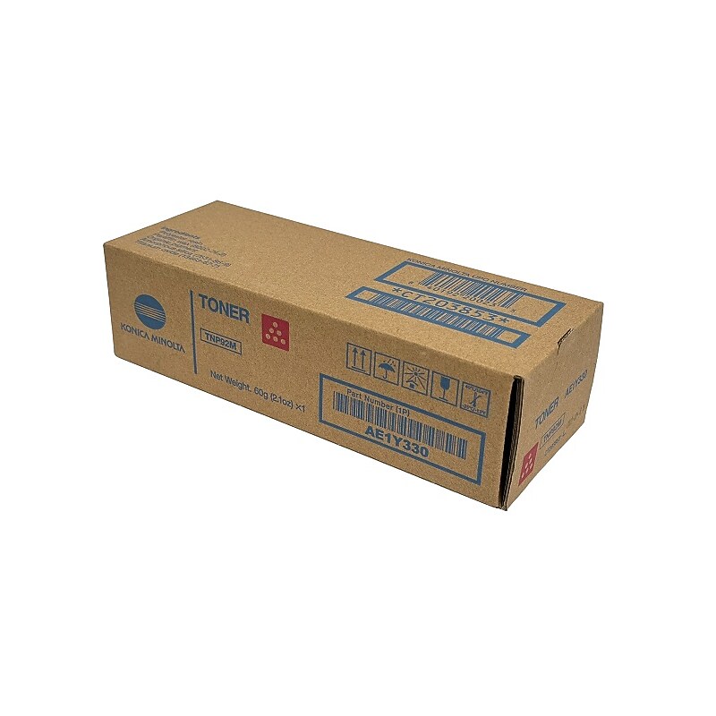 Konica Minolta TNP92 Magenta Standard Yield Toner Cartridge (AE1Y330) image 1