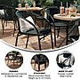 Flash Furniture Rattan Stacking Patio Chairs, Black, 4/Pack (4TLH037BK)~#|#~41C8C522-86DE-4090-8BB2C4C978433FAC_sc7