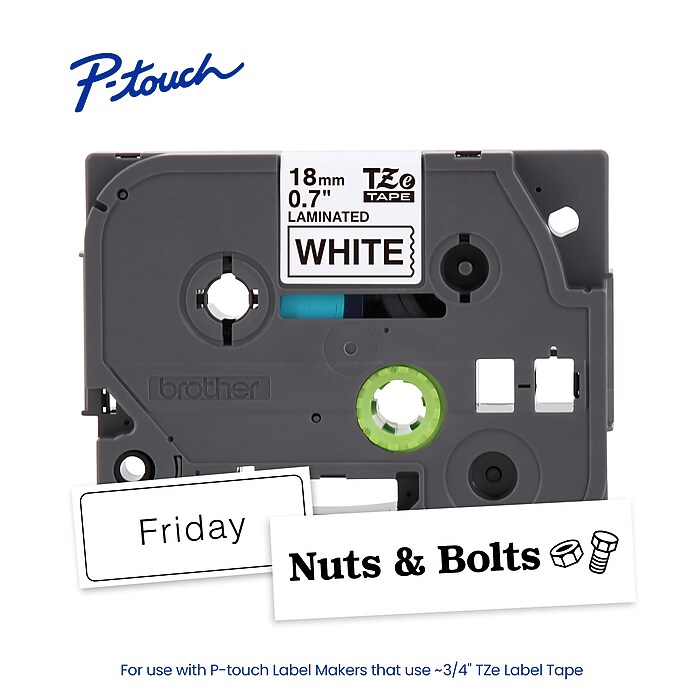 Brother P-touch TZe-241 Laminated Label Tape, 3/4