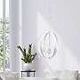Lalia Home 3-Light 18" Adjustable Globe Hanging Metal and Clear Glass Ceiling LED Pendant, White (LHP-3010-WH)~#|#~41D1065F-D2A3-4F88-853CF1B13F3E2465_sc7