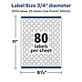 Avery Laser/Inkjet Round Multipurpose Labels, 0.75" Dia., 2,000 Labels/Pack (94504-CGF25)~#|#~41D2211A-D742-4CE6-8A1747328A49EEB5_sc7