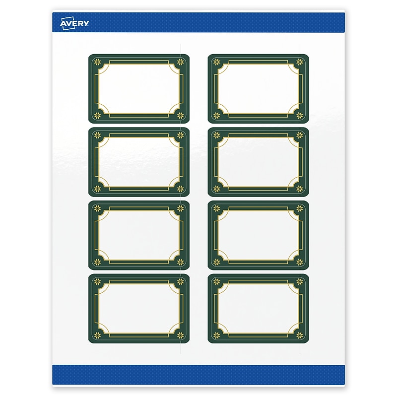 Avery Rectangle Multipurpose Labels, 2" x 3", White, 80/Pack (19479370391) image 1