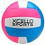 Xcello Sports Volleyballs with Pump, Pink/Blue and Grey/Blue, 6/Pack (XS-VB-6-ASST-1)~#|#~41DB4651-2149-40C4-98A1DCD10DFCBB91_sc7