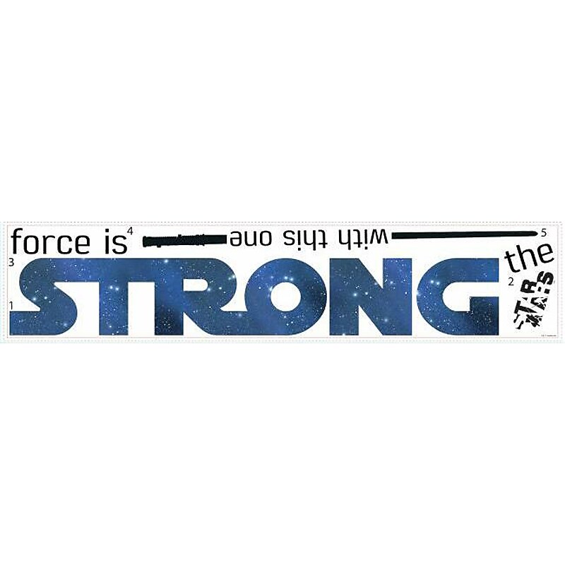 RoomMates Star Wars Strong Quote Contemporary Wall Decal Set, Movies & TV (RMK3077SCS) image 1