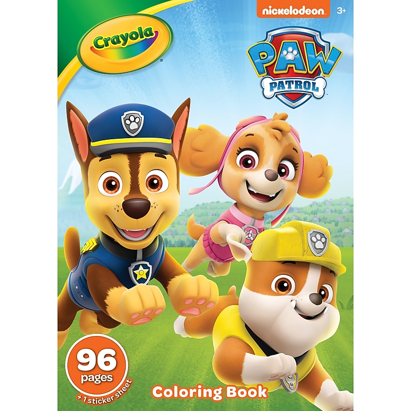 Crayola Paw Patrol Coloring Book, 96 Pages (42725) image 1