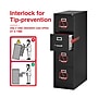 Staples Commercial 4-Drawer Vertical File Cabinet, Locking, Letter, Black, 25"D (25164D)~#|#~41EAED5C-7BF2-4CB5-BB774564BD6EBE64_sc7