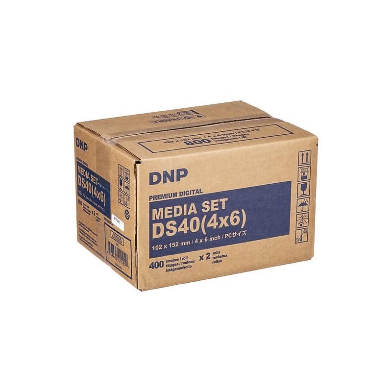 DNP 4" x 6" Print Pack for DS-40 Dye Sublimation Printer, 2/Pack (DS404X6) image 1