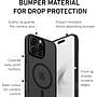 PEEL MagSafe Bumper Phone Case for iPhone 16 Pro Max, Shock Absorbing, Black (i16_PMX_BMP_BLK)~#|#~41EDE9BF-2AFD-48F8-B99F627FAA6A0BAD_sc7