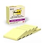 Post-it Recycled Super Sticky Notes, 3" x 3", Canary Collection, 70 Sheets/Pad, 5 Pads/Pack (654R-5SSCY)~#|#~41FBF798-6FE8-47F5-876257016085C5DB_sc7