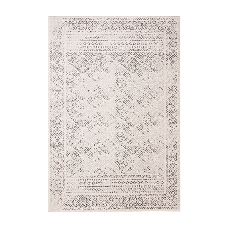 Safavieh Tulum Collection 5'-3" x 7'-6" Rectangle Indoor Area Rug, Machine Made, Ivory/Grey (TUL264A-5) image 1