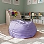Flash Furniture Cotton Twill Oversized Dot Bean Bag Chair, Lavender (DGBEANLGDTPUR)~#|#~4205CABA-A64D-489C-A5D4555E049B8B7B_sc7