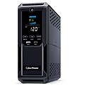 CyberPower Intelligent LCD UPS System, 1500VA/900W, 12 Outlets, 2 USB Ports, AVR, Mini Tower, Black (CP1500AVRLCD3)