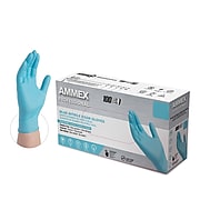 Ammex Professional Series Powder Free Nitrile Exam Gloves, Latex Free, Medium, 100/Box (APFN44100)