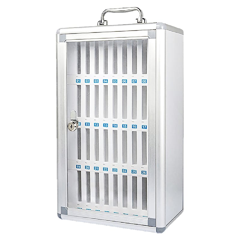 Kore Design Cell Phone Storage Wall Mount Aluminum Lock Box, 11.8" x 20.5", Aluminum (KD-CS36R1) image 1