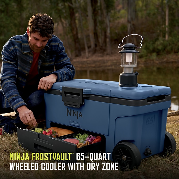 Ninja FrostVault 65-Qt. Wheeled Cooler with Cold Dry Zone