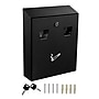 Alpine Industries Stainless Steel Outdoor Cigarette Receptacle, 1 Gallon, Black (490-01-BLK)~#|#~4223B490-A8F1-422E-97B1D5FB42743FC8_sc7