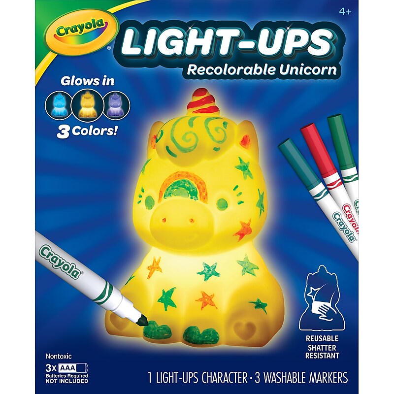 Crayola Unicorn Light Ups, 4 Pieces/Pack (74-7633) image 1