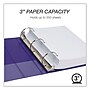 Samsill Earth's Choice 3" 3-Ring View Binders, Purple, 2/Pack (SAMU86808)~#|#~4226457C-92C7-421E-A183846B20EC4EB9_sc7