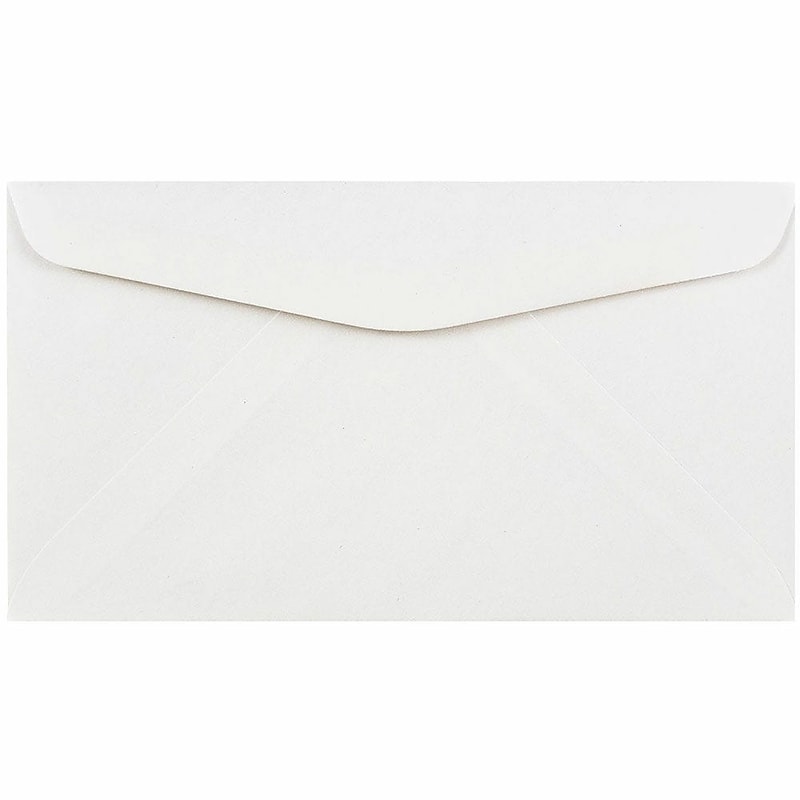JAM Paper#6 3/4 Booklet Envelope 3 5/8" x 6 1/2", Bright White, 50/Pack (17905-50) image 1