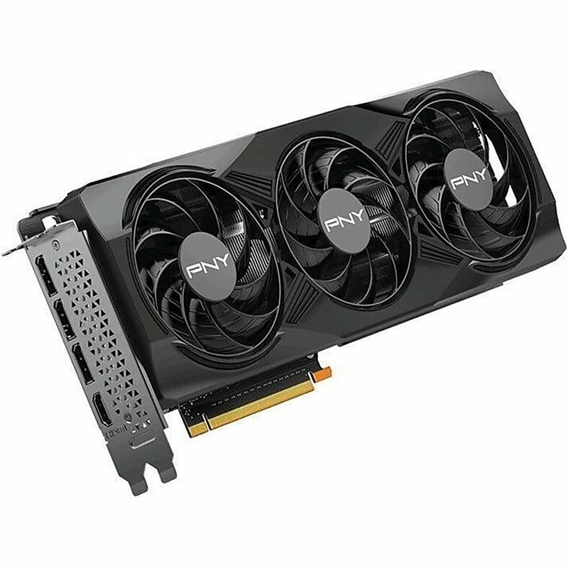 PNY NVIDIA GeForce RTX 5070 PCI Express 5.0 x16 12GB GDDR7 Gaming Graphics Card, 2325 Core, 28000MHz, Black (VCG507012TFXPB1) image 1