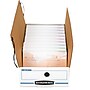 Bankers Box Liberty Corrugated File Box String and Button Box, Check Size, White/Blue (4662401)~#|#~422FBC6F-BAA1-4397-82748E6C9A1EFB1A_sc7