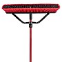 Libman Commercial 24" Multi-Surface Heavy-Duty Push Broom, Red & Black Bristles, 3/Carton (823)~#|#~4237BC3C-57F2-4D94-B0355AFDFEA8CA23_sc7