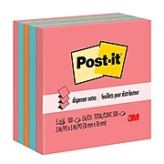 Post-it® Pop-up Notes, 3" x 3", Assorted Colors, 5 Pads/Pack (3301-5AN)